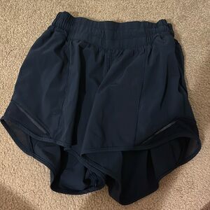 Navy Lulu hotty hot shorts